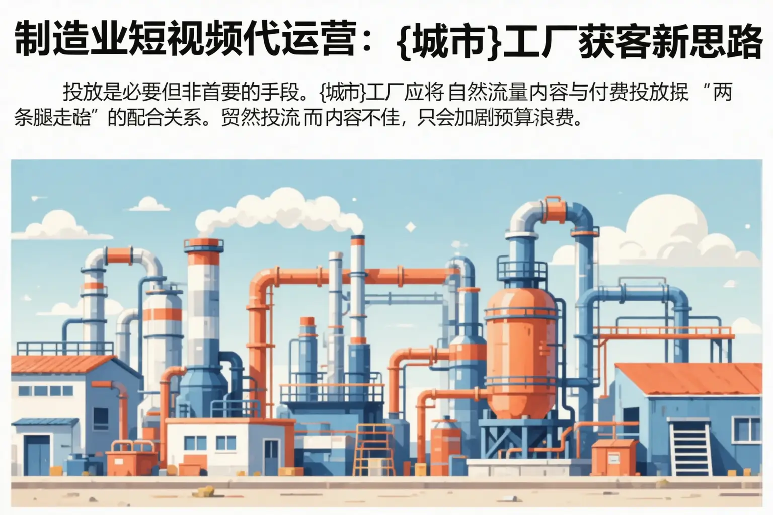 制造业短视频代运营：鄂伦春自治旗工厂获客新思路
